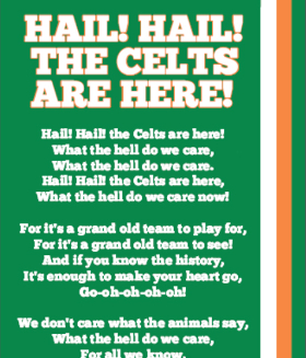 Celtic Football Poster